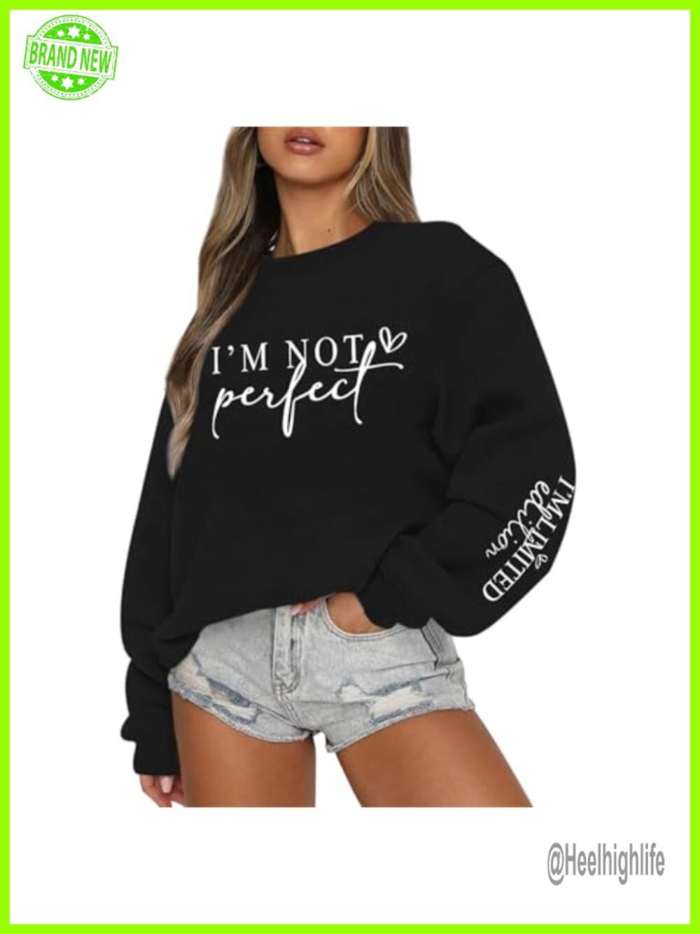 Women's Graphic Crewneck Sweatshirt Oversized Inspirational Pullover